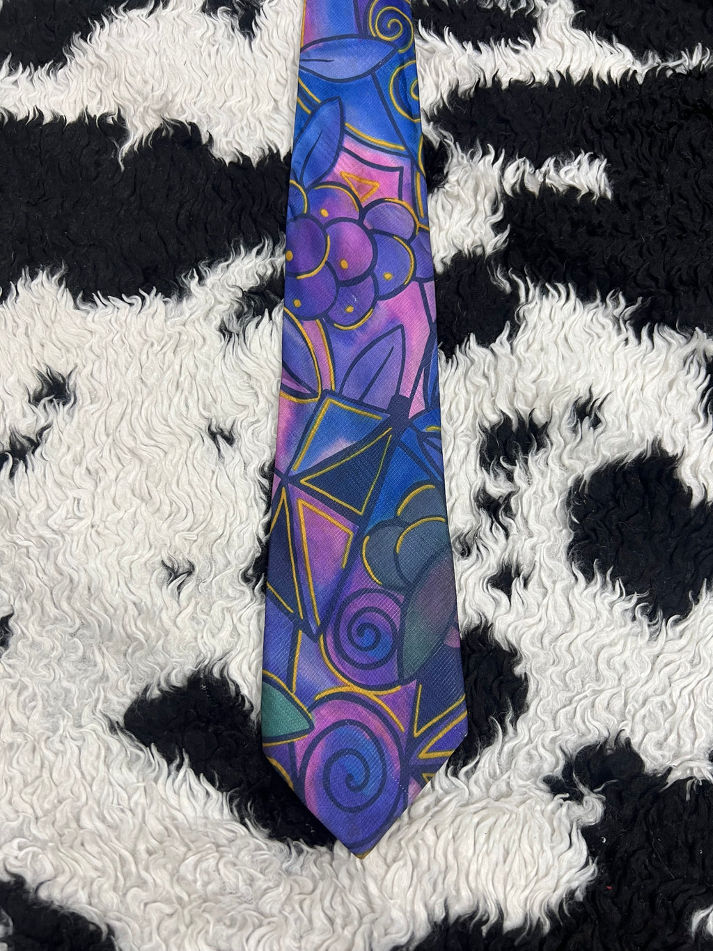 Purple Swirl Art Tie