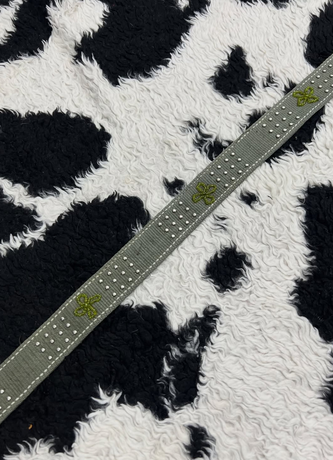 Green Floral Belt