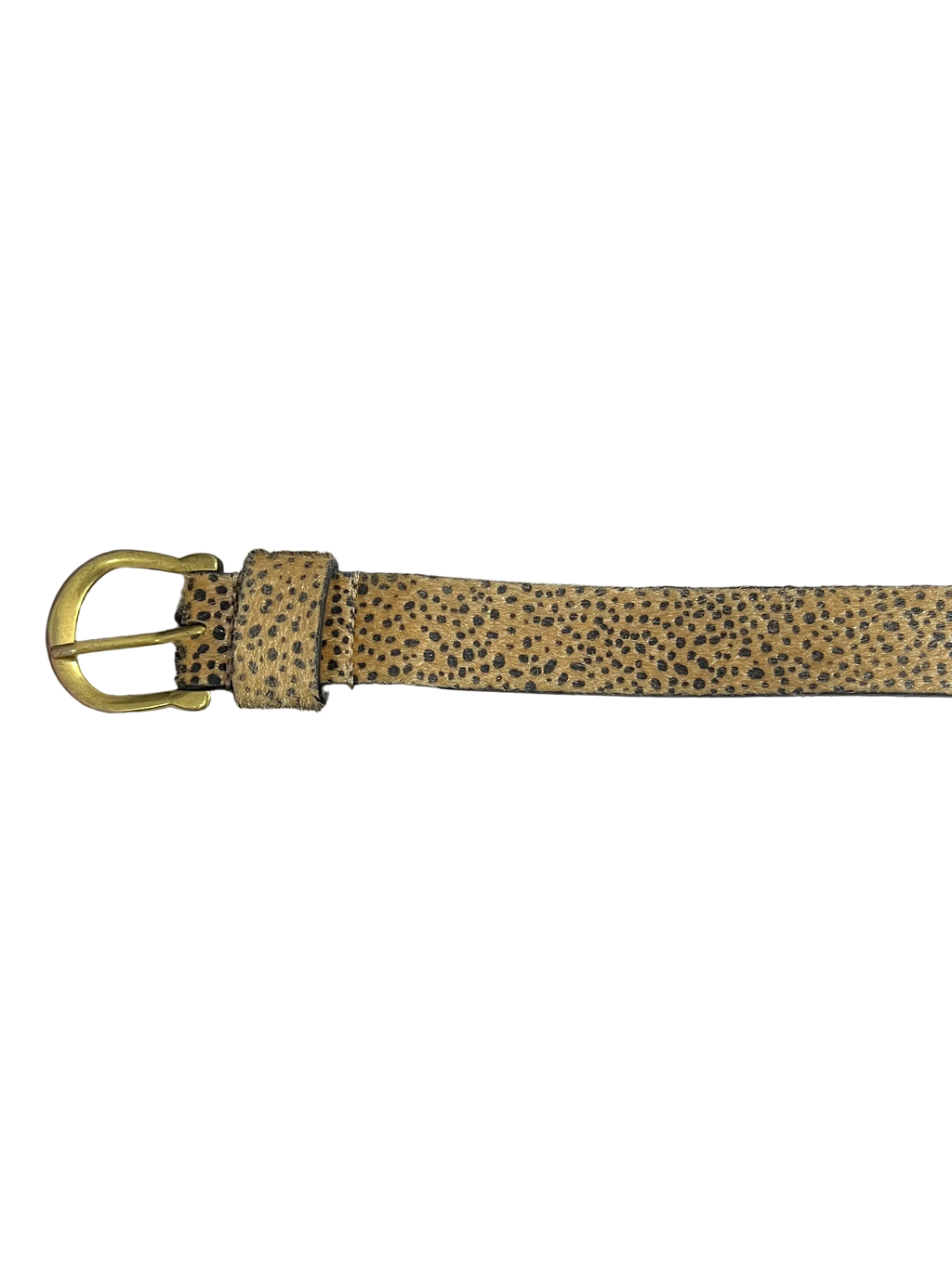 Leopard Print Fur Belt