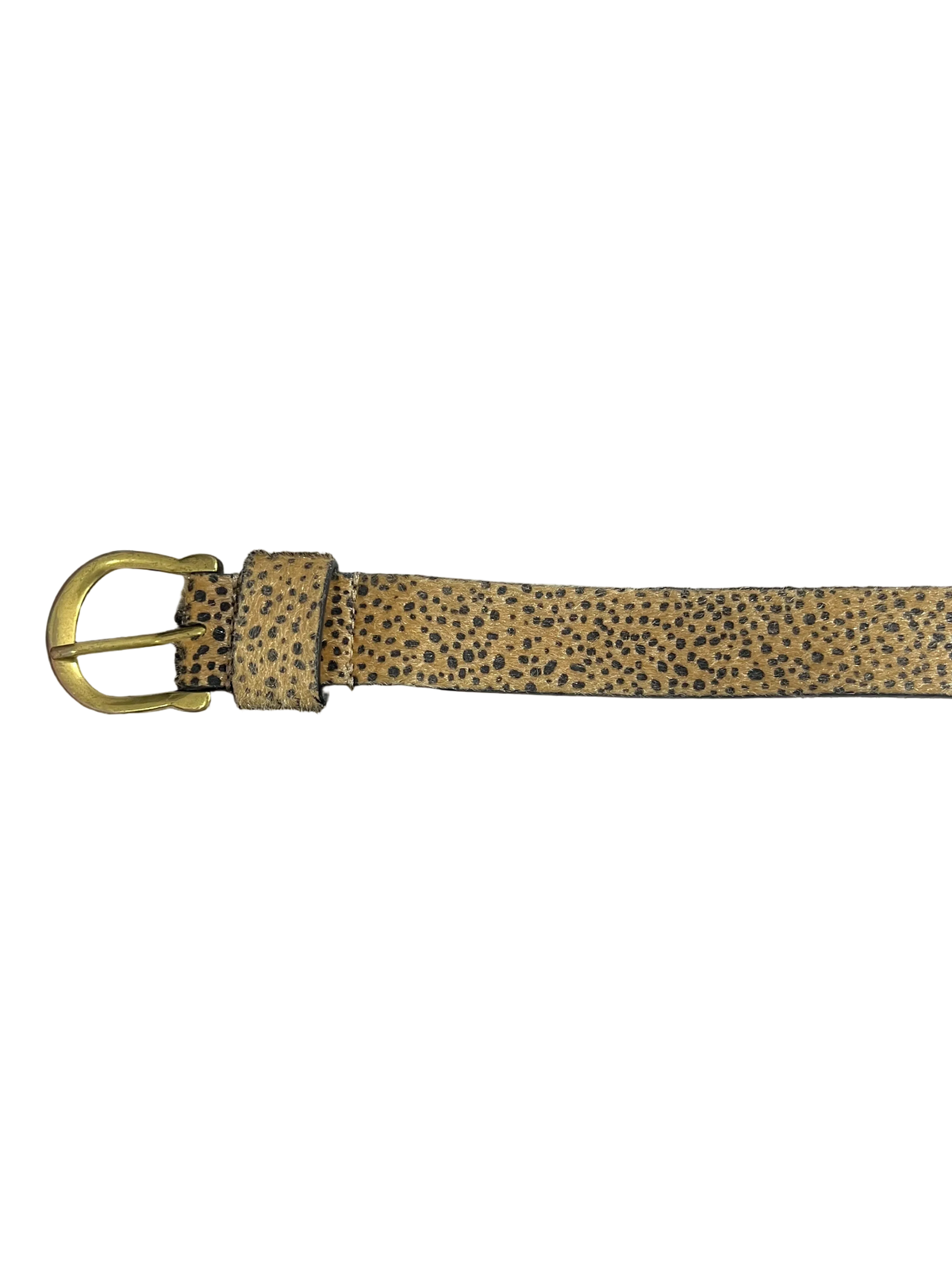 Leopard Print Fur Belt