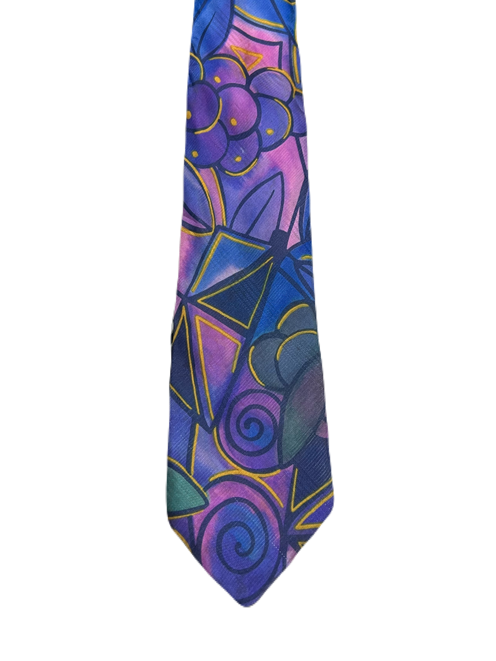 Purple Swirl Art Tie