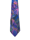 Purple Swirl Art Tie