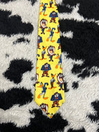 Vintage 1995 Taz & Daffy Duck Looney Tunes Tie