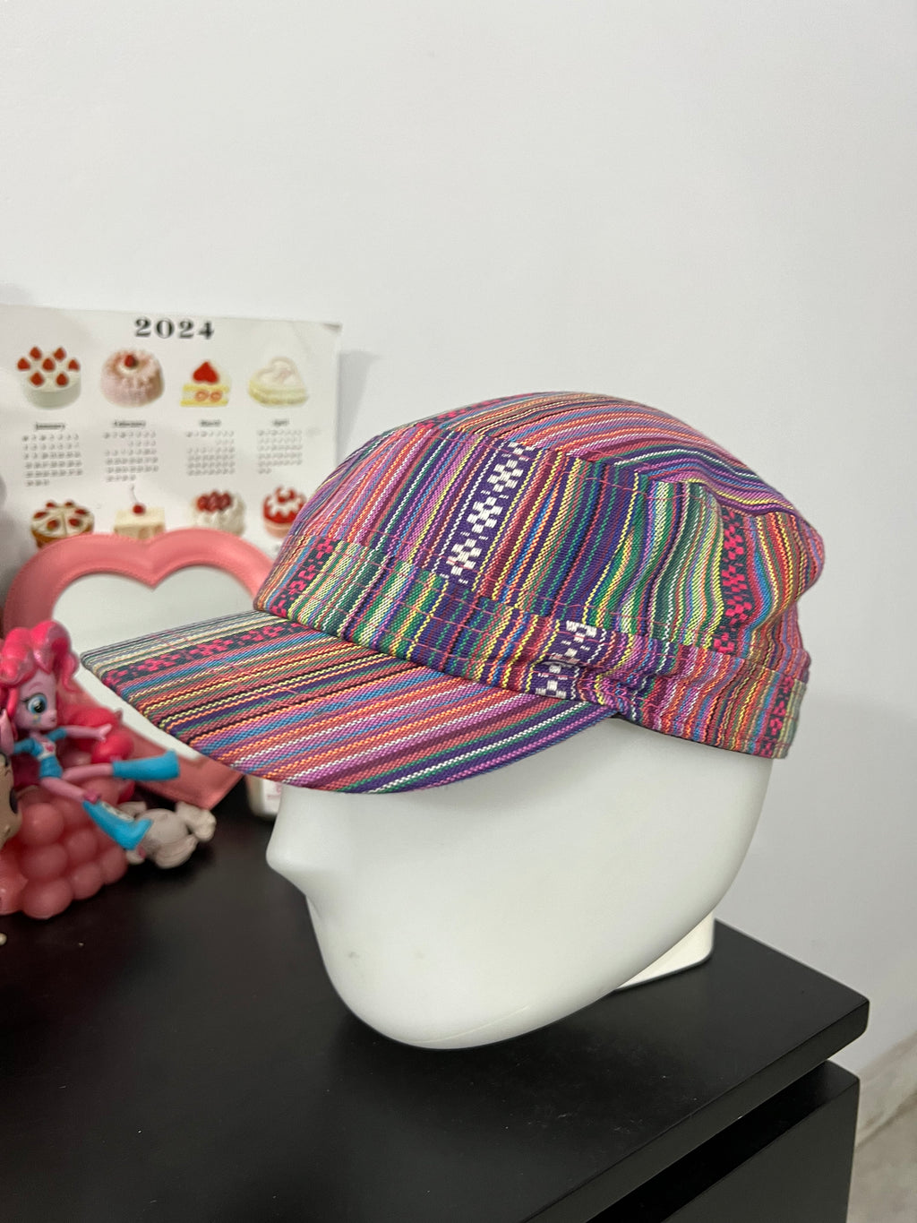 Vibrant Woven Purple Cap