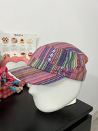 Vibrant Woven Purple Cap