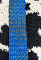 Blue Musical Notes Tie