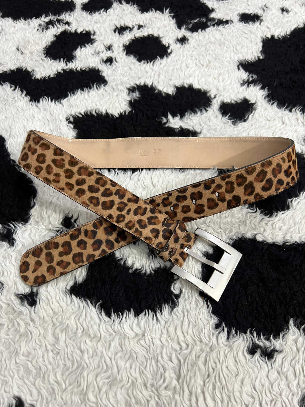 Cheetah Fur Belt