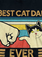 Best Cat Dad Ever Tee (Large)