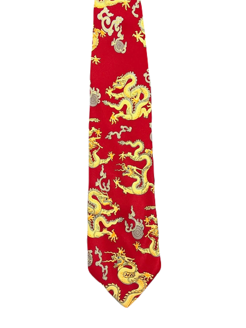 Traditional Chinese Dragon Tie