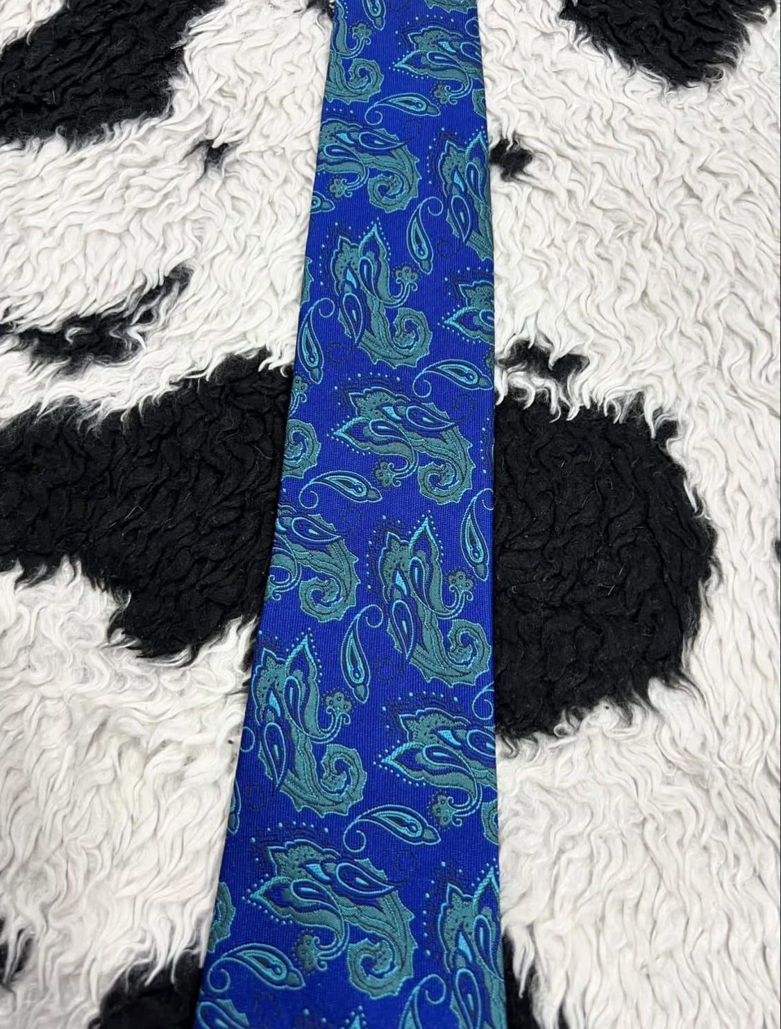 Littlewoods Blue Paisley Tie