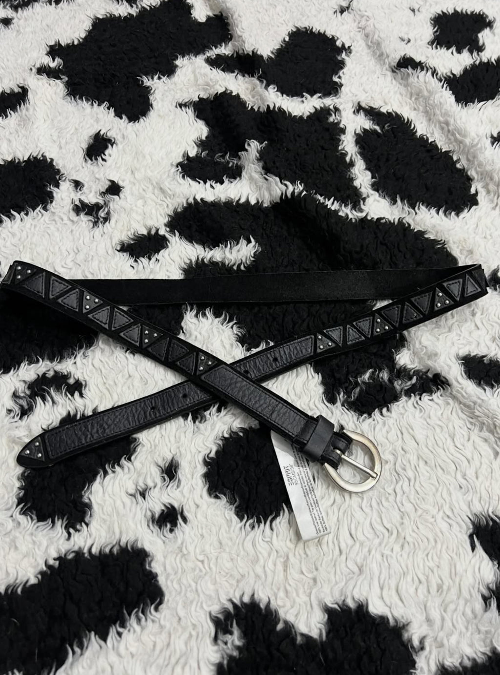 E-Spirit Black Narrow Triangular Belt