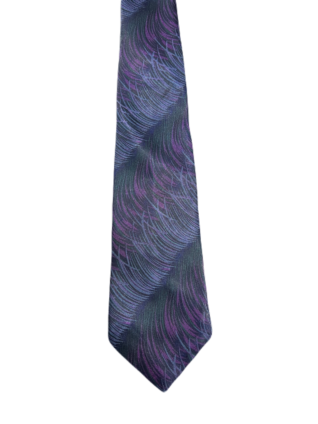 Purple Abstract Painting Tie