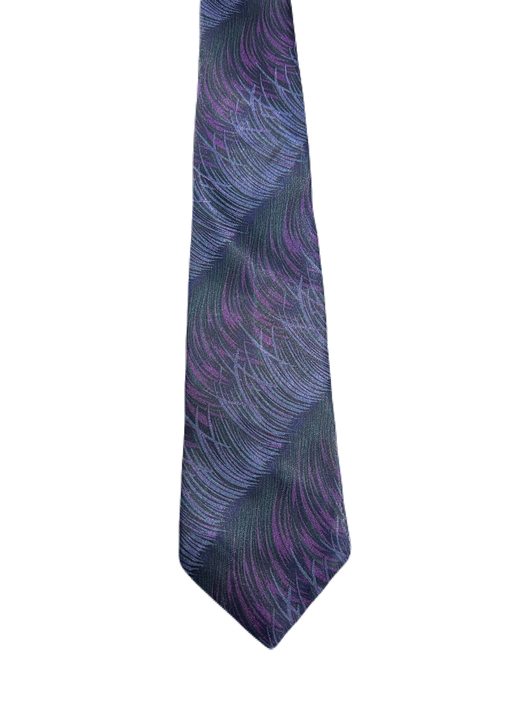 Purple Abstract Painting Tie