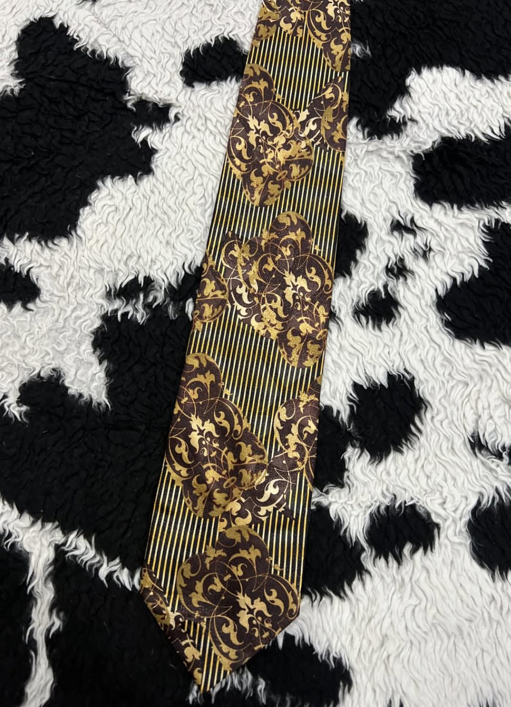 Fratello Brown & Gold Tie