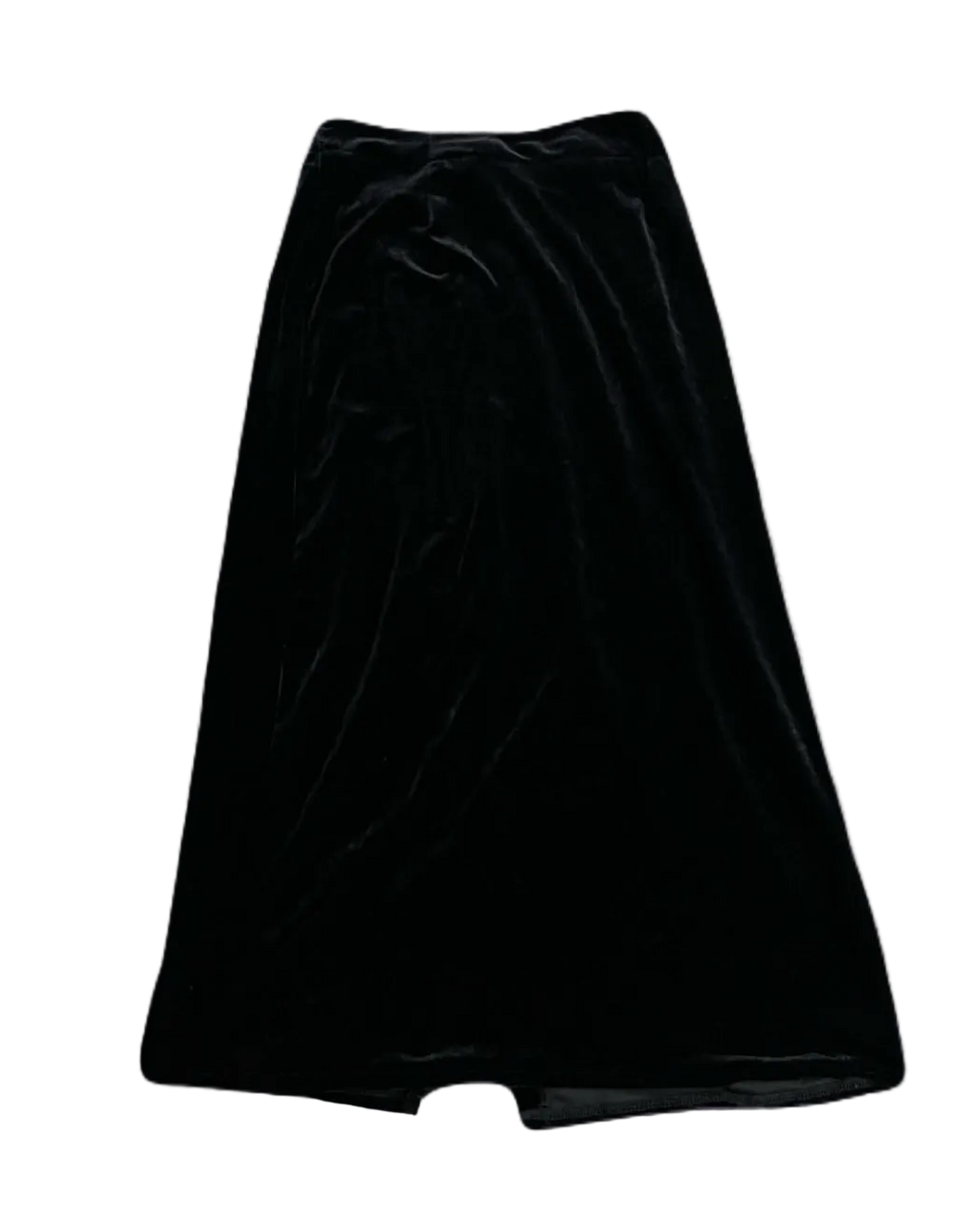 Long Black Velvet Skirt