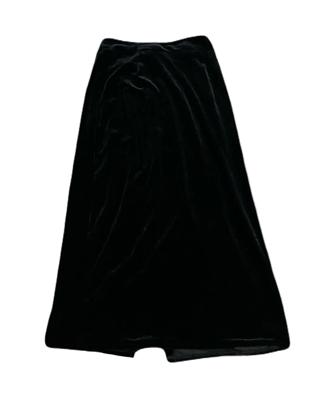 Long Black Velvet Skirt