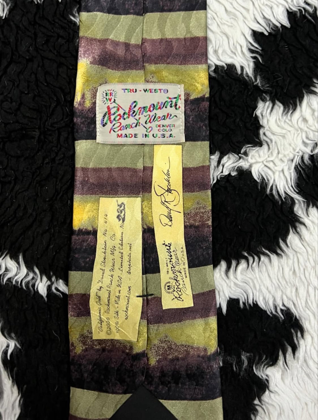 California Gold Cowboys Tie