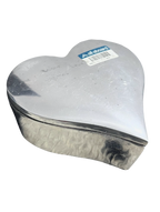 Silver Metal Heart Container