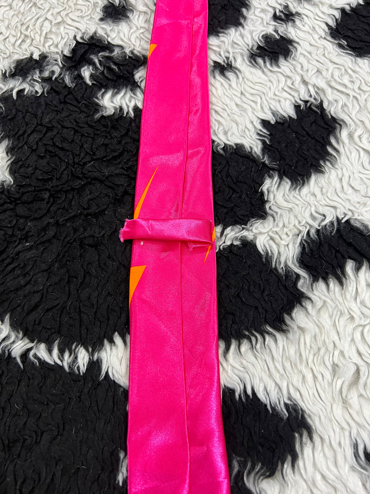 Hot Pink Lightening Narrow Tie