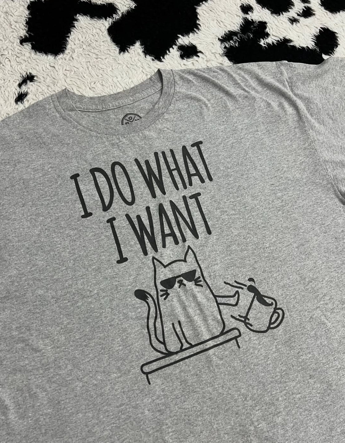 "I do what I want" Cat Tee (Extra Large)