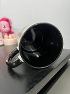 Before & After Coffee "I hate everyone" Black Cat Mug