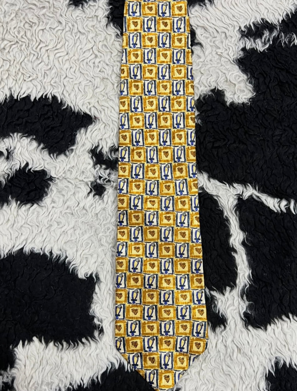 Yellow Parrots Tie