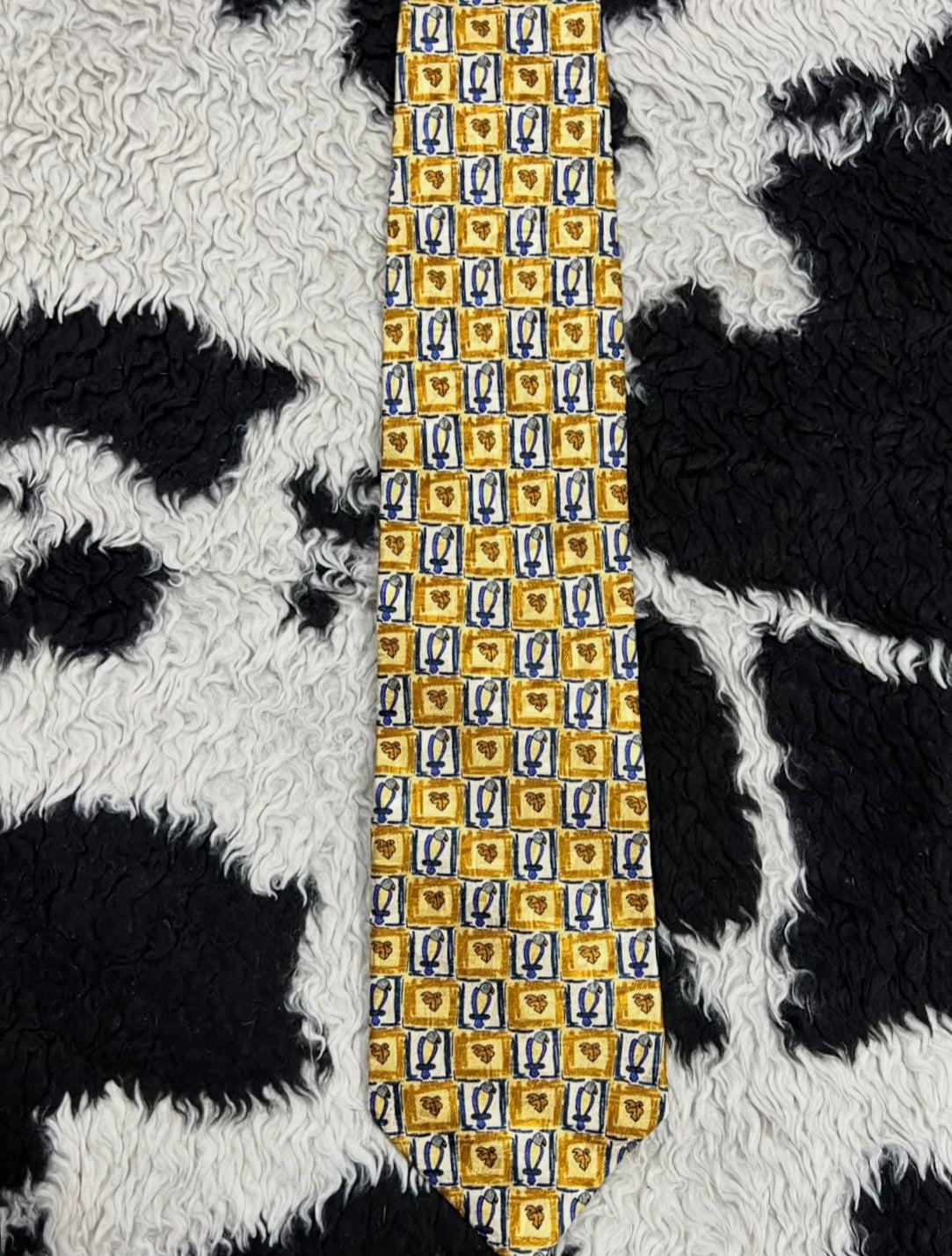 Yellow Parrots Tie