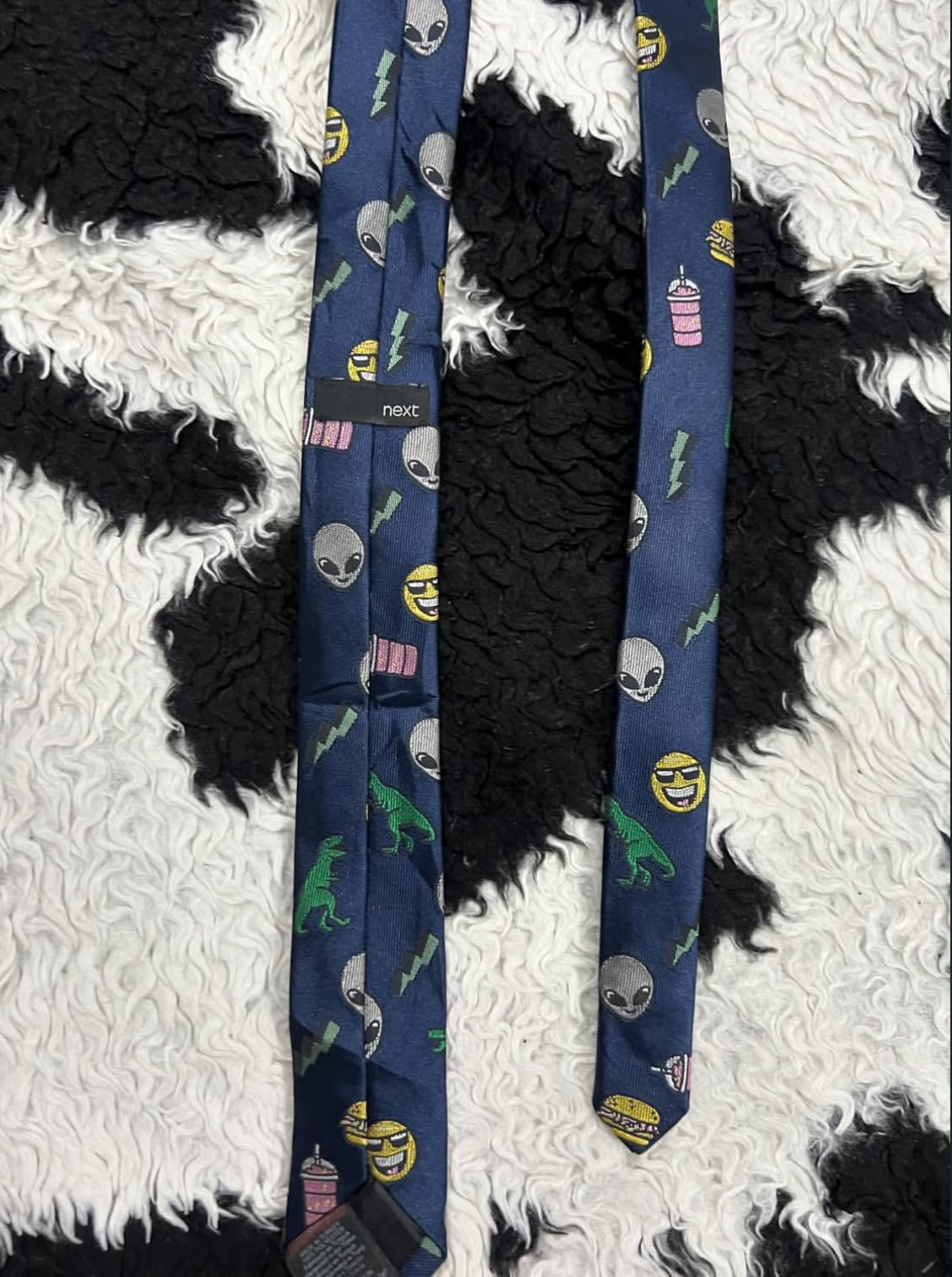 Alien, Fast Food & Dinosaurs Tie
