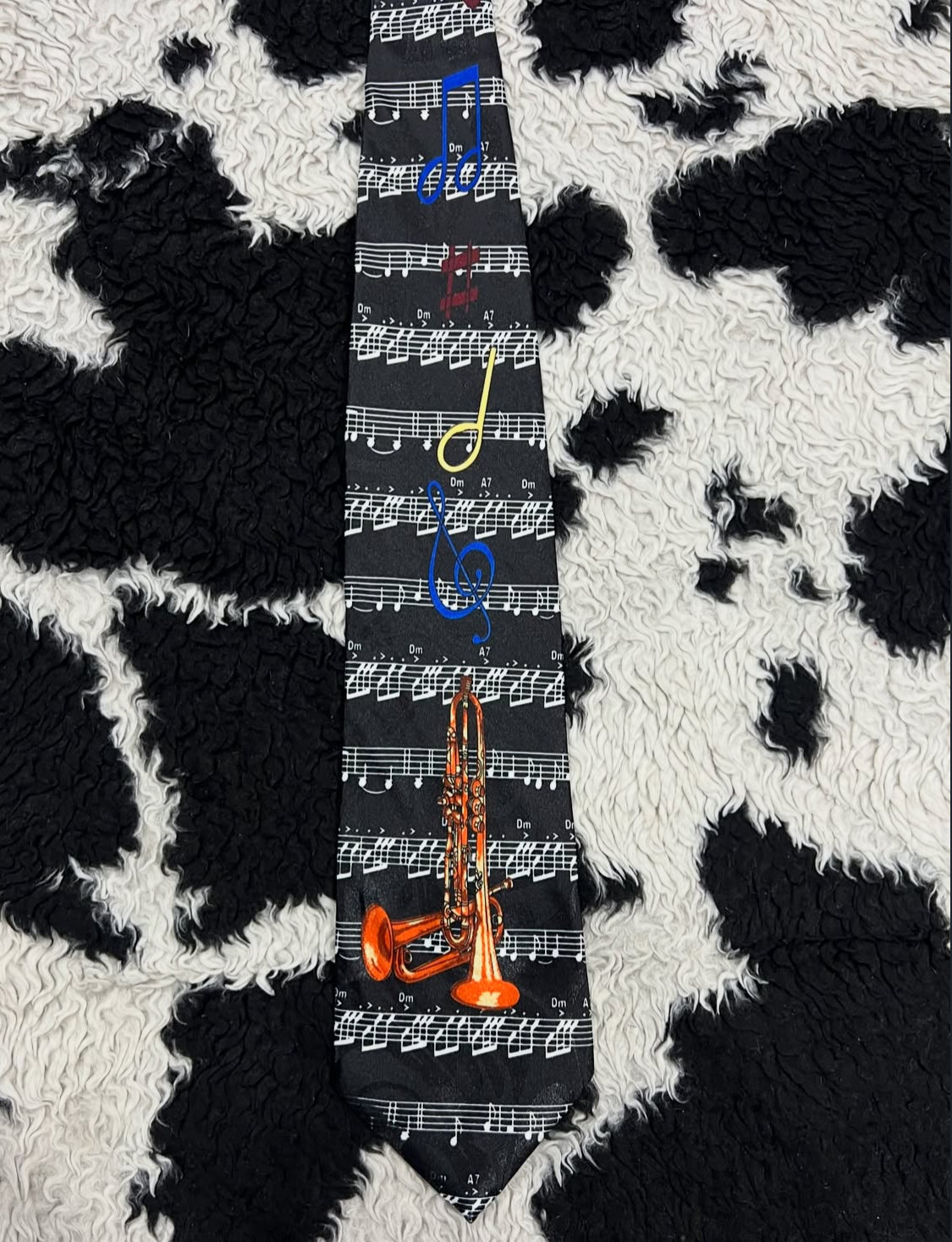 Trumpets & Musical Sheet Tie