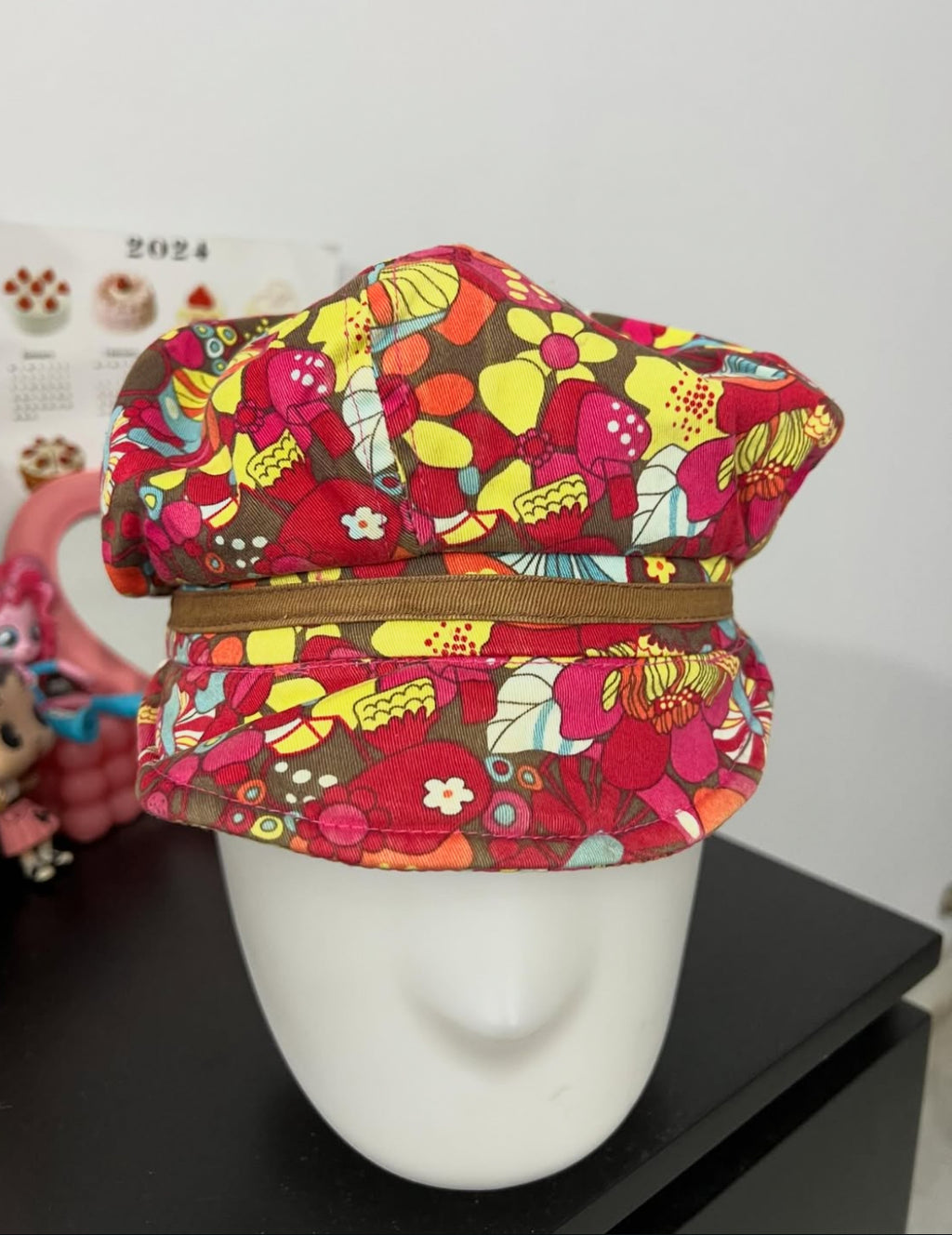 Whimsical Mushrooms Messenger Hat