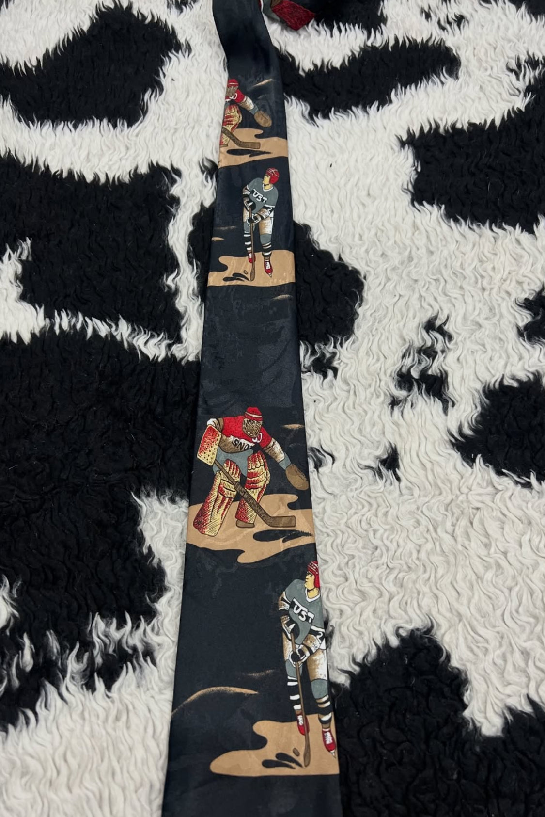 Ice Hockey Graphic Tie