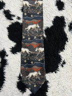 Pack of Wolves in Forest Tie