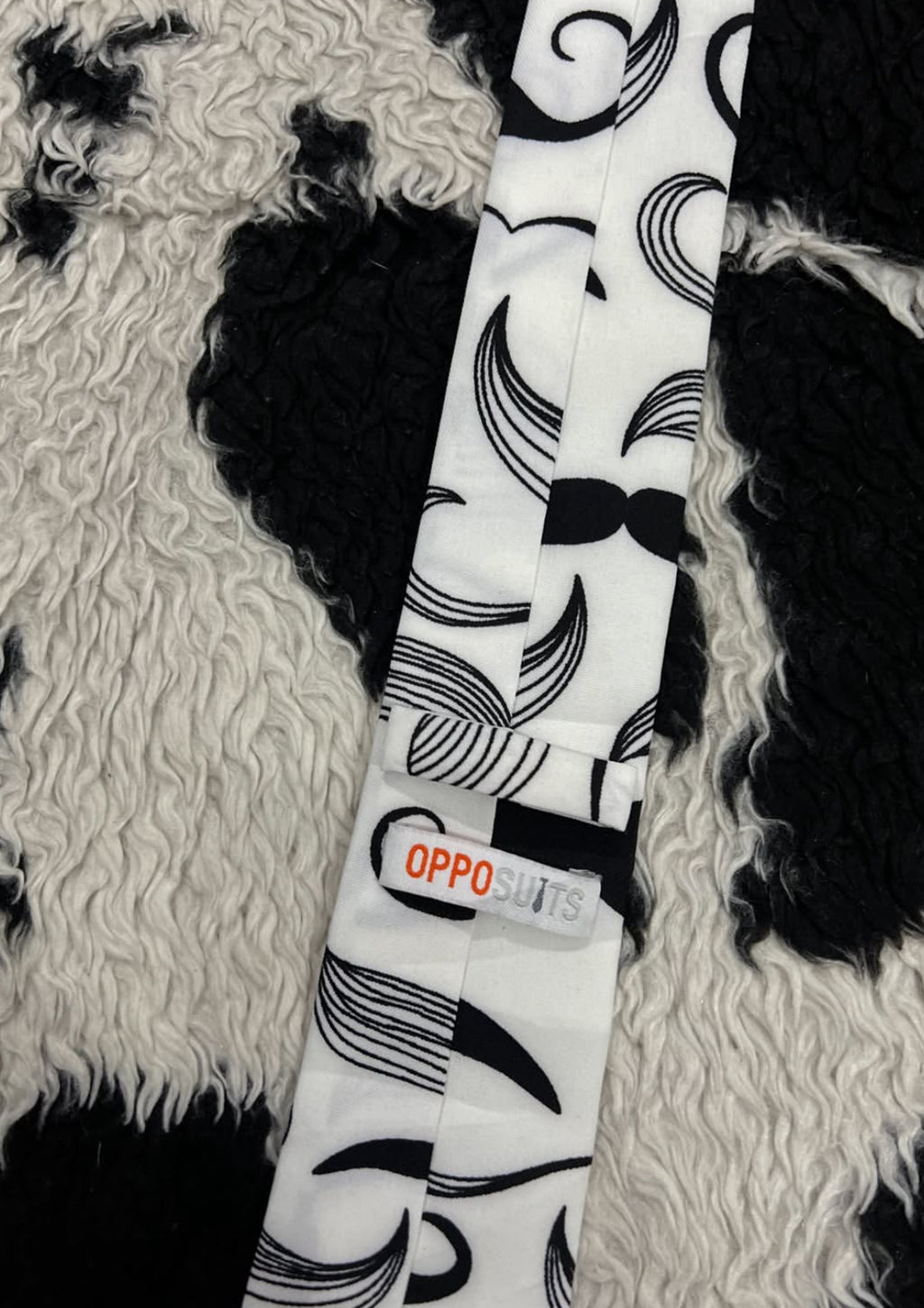 2016-Inspired Mustache Narrow Tie