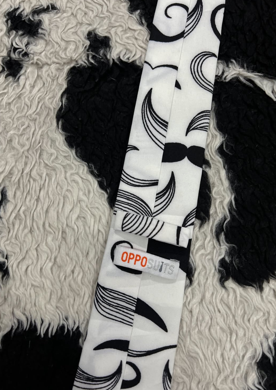 2016-Inspired Mustache Narrow Tie