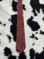 Plum & Pink Floral Narrow Tie