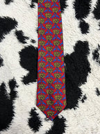 Dogs Under Fruit Tree Tie