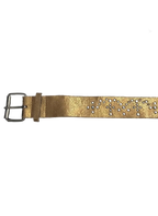 Golden Textured Studded Belt