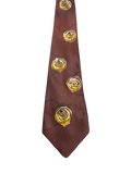 Brown Floral Wide Blade Tie