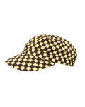 Brown & Beige Checkered Cap