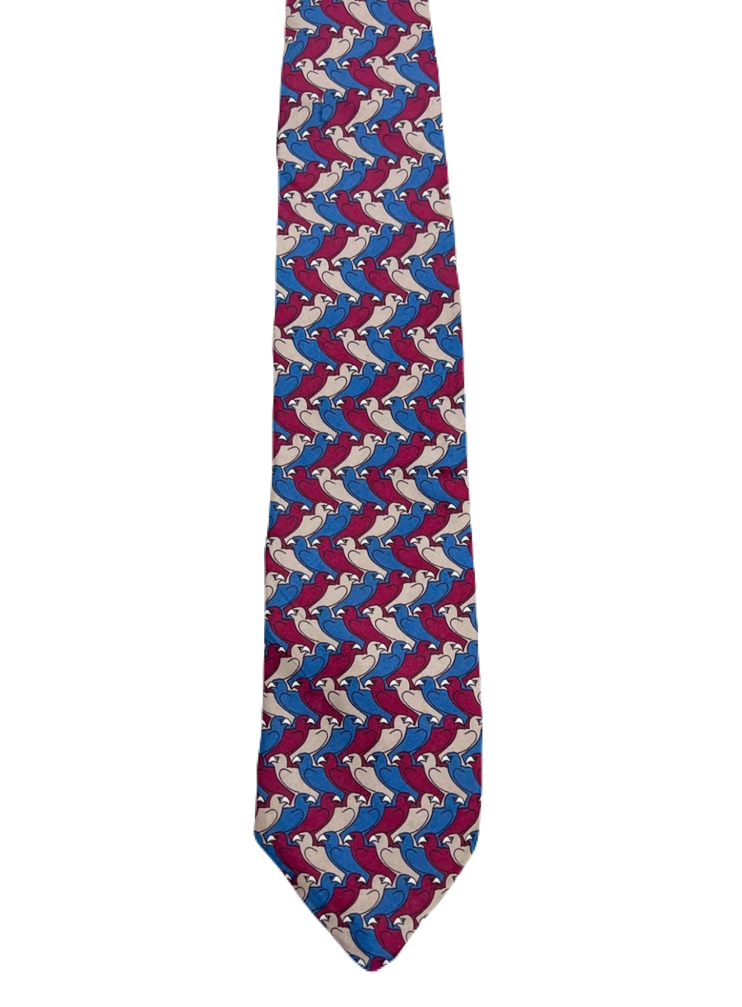 Birds Print Graphic Tie