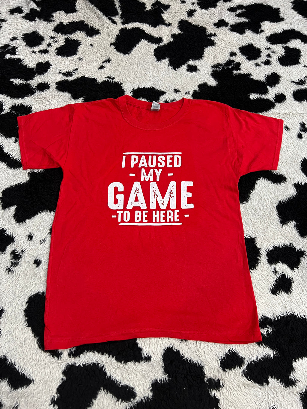 "I Paused My Game To Be Here" Tee (Medium - Large)