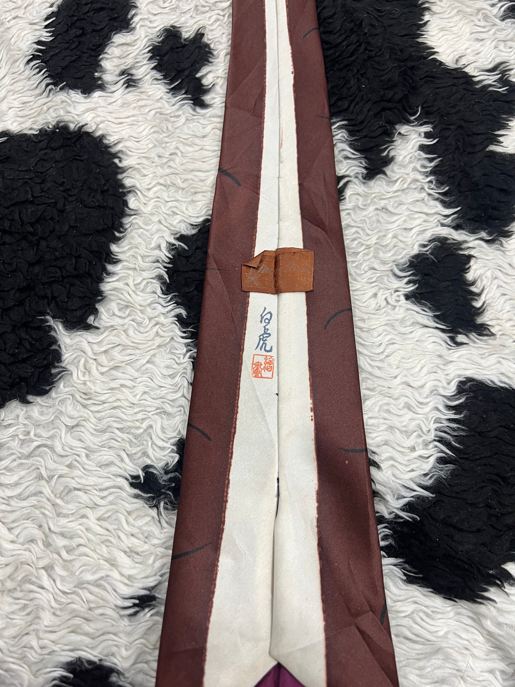Brown Floral Wide Blade Tie