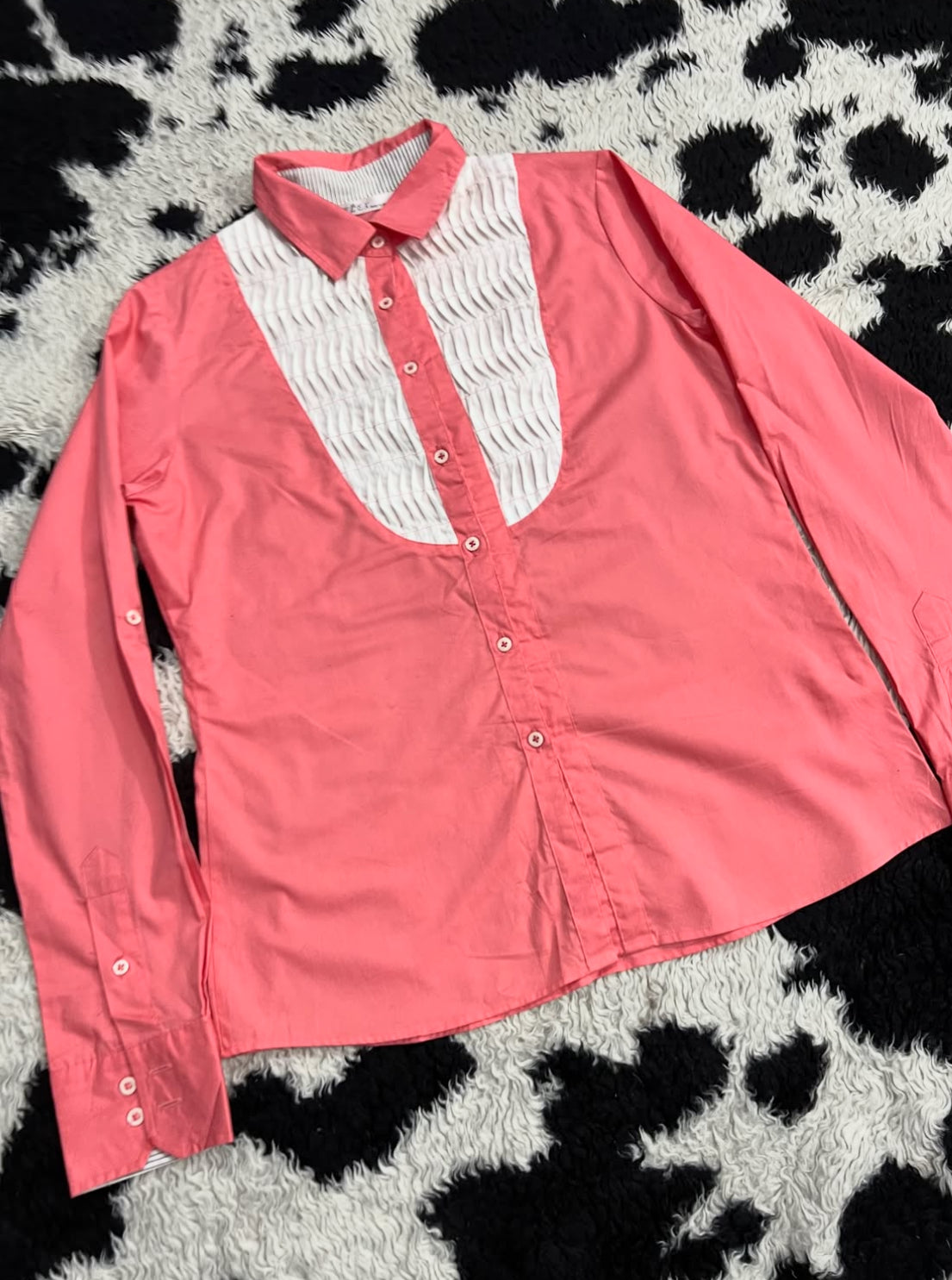 Pink & White Buttonup