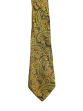 Fully Embroidered Gold Paisley Tie
