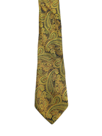 Fully Embroidered Gold Paisley Tie