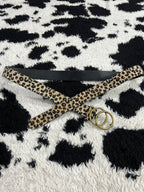 Leopard Print Fur Belt
