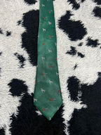 Embroidered Dogs & Pheasants Tie