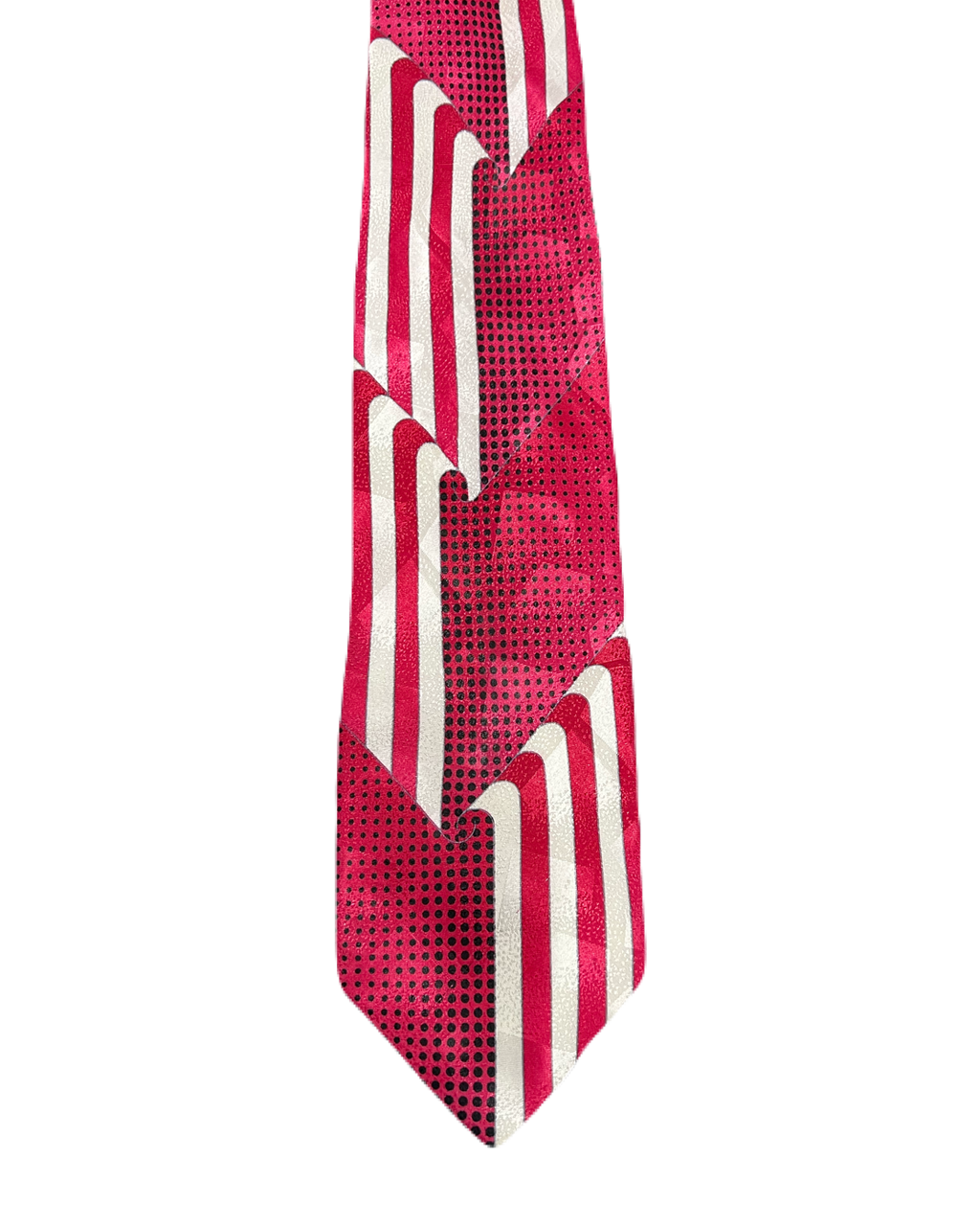 Daniel Elissa Hot Pink & White Tie