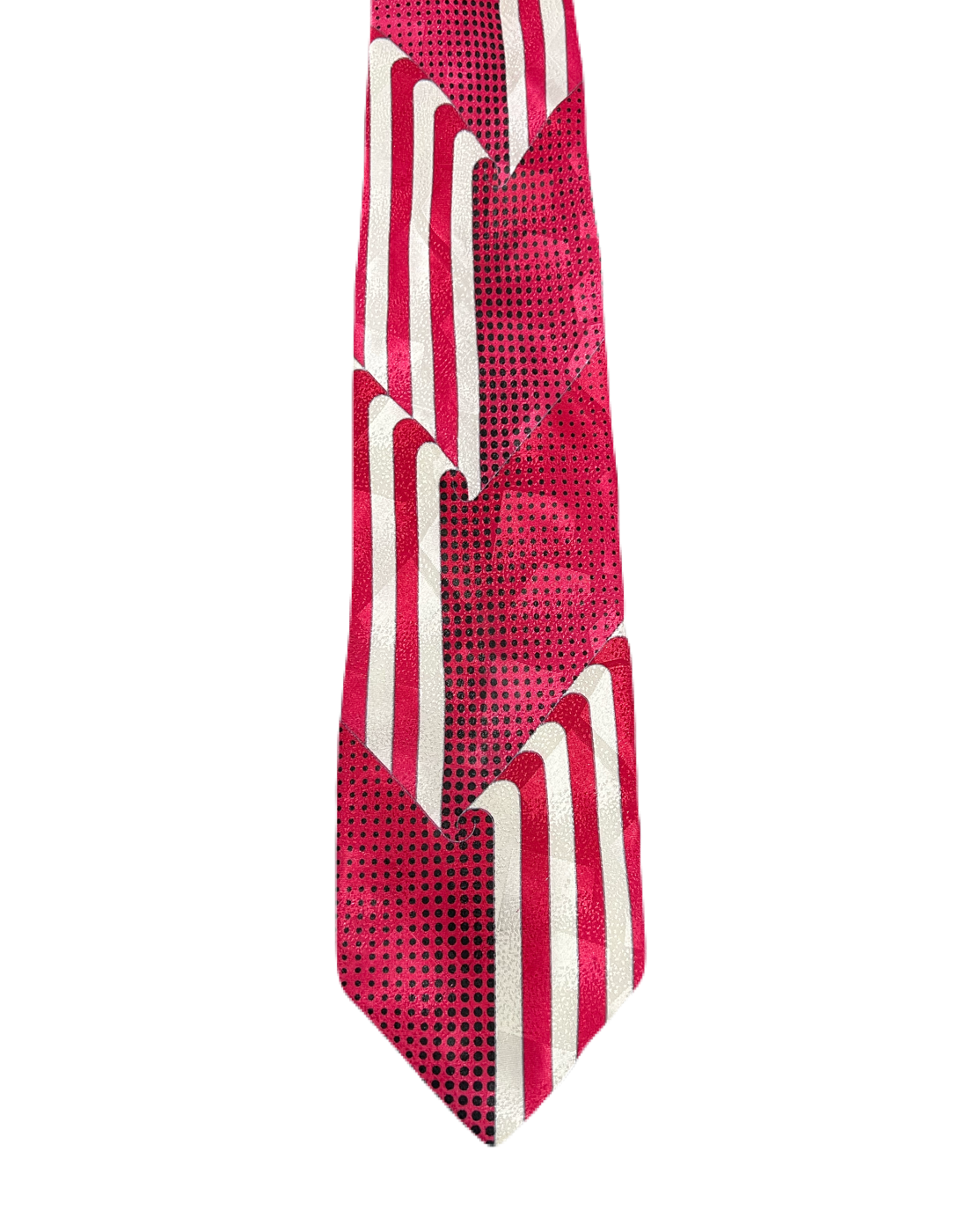 Daniel Elissa Hot Pink & White Tie