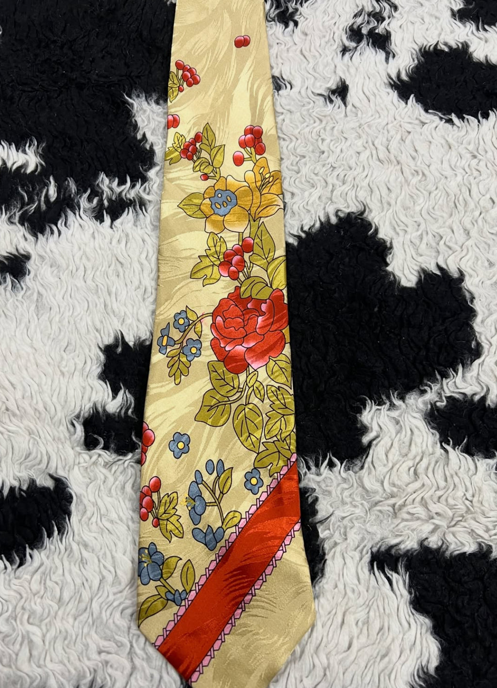 Double TWO Floral Tie